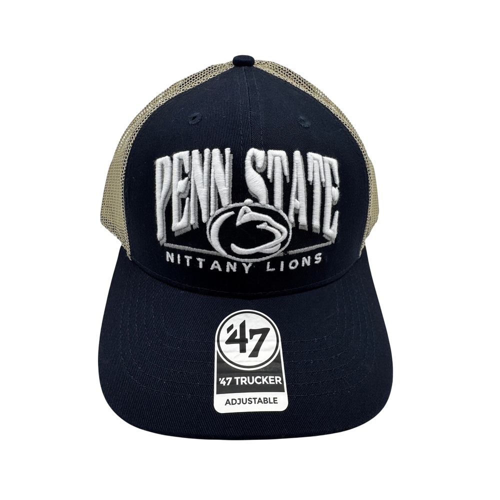 Penn State Nittany Lions '47 Trucker Hat Adjustable OSFM Clean Up Trucker‎ Dad
